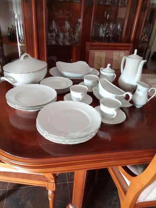 Vajilla Porcelana 60 Piezas con Juego Café
