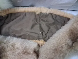 Stola scialle collo vera pelle cm 140