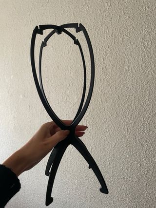 Soporte para pelucas negro