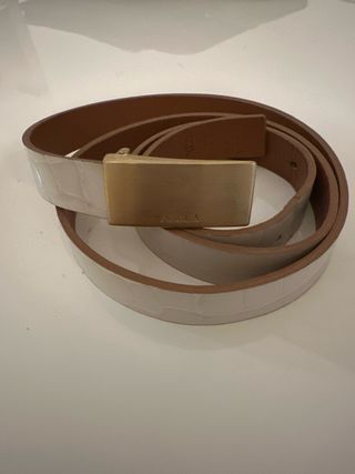 Cintura Furla Beige Coccodrillo