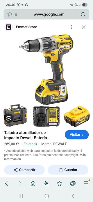 Taladro  dewalt con percutor