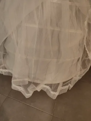 Cancán fallera Margarita Vercher  blanco