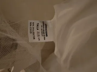 Cancán fallera Margarita Vercher  blanco