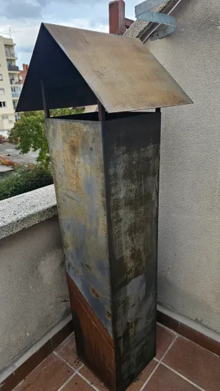 Chimenea barbacoa de hierro