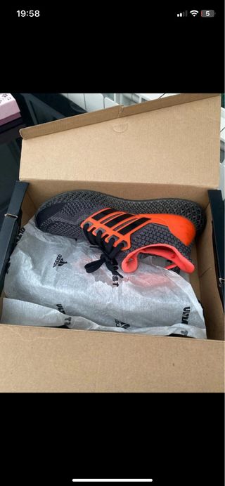 Zapatillas Adidas Ultraboost Gris Naranja