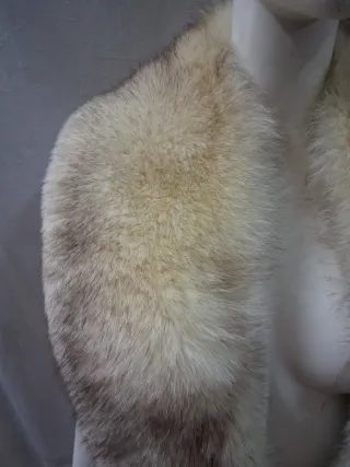 Stola scialle vera pelliccia cm 114