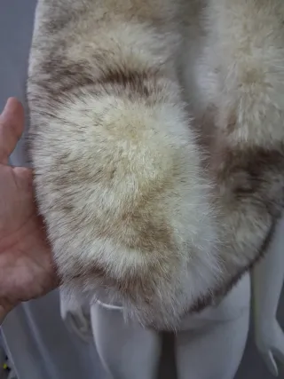 Stola scialle vera pelliccia cm 114