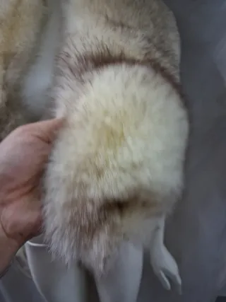 Stola scialle vera pelliccia cm 114