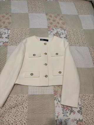 Chaqueta Zara Blanca Mujer