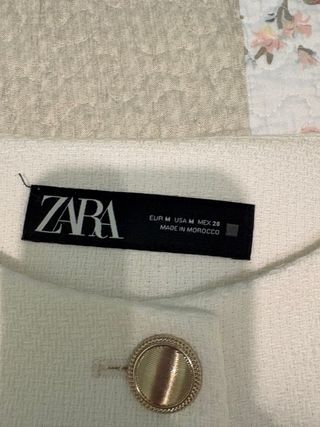 Chaqueta Zara Blanca Mujer