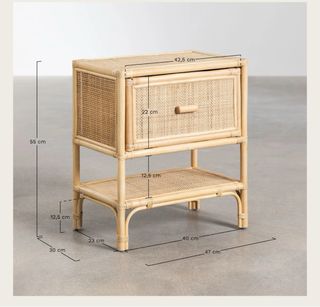 2 comodini in bambù Sklum