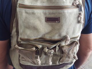 Chaleco/Mochila Tapiocca Beige 59cm