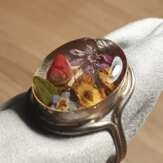 Anillo Plata 925 cápsula floral - Ref 2510202005