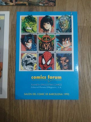 Lote de postales Cómics Forum para Rubén A.