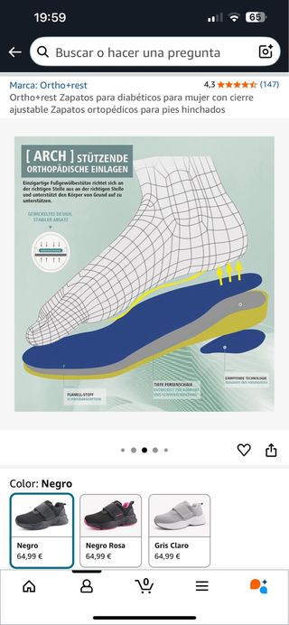 Zapatos Ortopédicos Diabéticos Mujer Ortho+rest