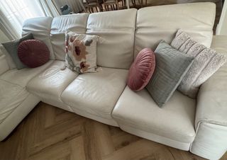 Chaiselonge Natuzzi Piel Blanco. 
