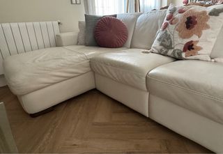 Chaiselonge Natuzzi Piel Blanco. 