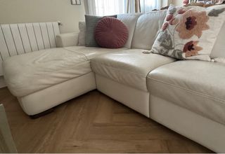 Chaiselonge Natuzzi Piel Blanco. 