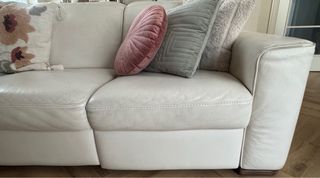 Chaiselonge Natuzzi Piel Blanco. 