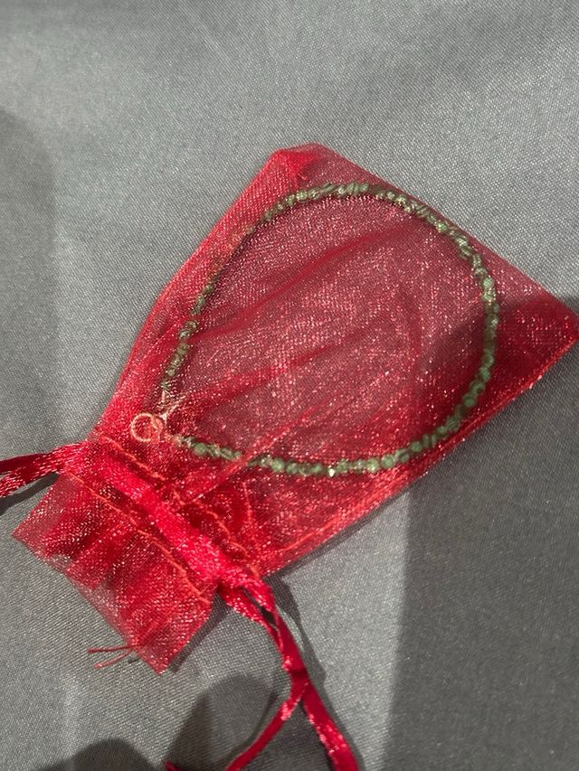 Pulsera Malaquita Cierre Plata Nuevo