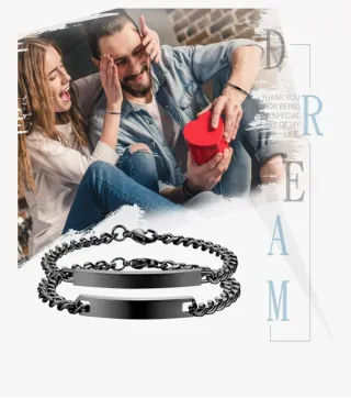 Conjunto esclavas hombre y mujer.