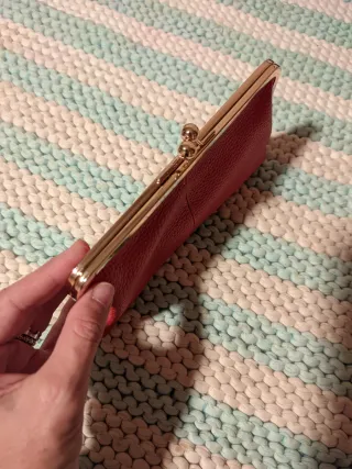 Cartera y/o bolso de mano de piel