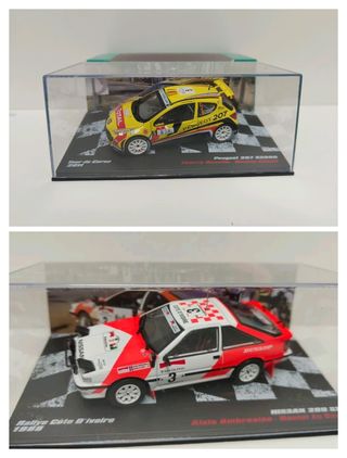 2 Coches Rally 1:43 Peugeot 207 DeAgostini