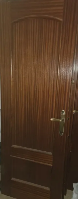 Puerta de madera noble