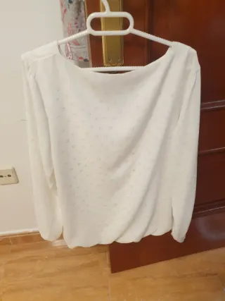 Camisa blanca estampada