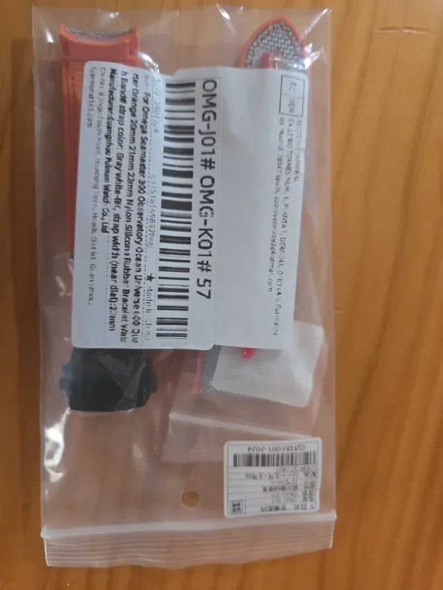 Correa de nylon gris interior de caucho Naranja