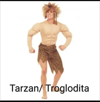 Disfraz Tarzán/Troglodita Musculado