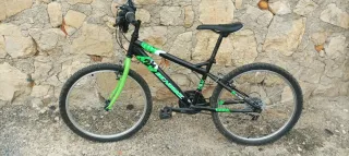 Bicicleta 24 Negra y Verde