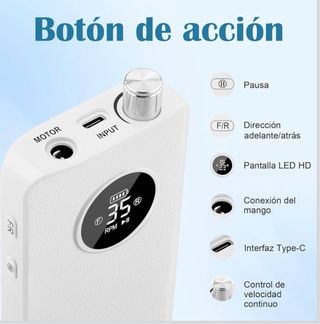 Torno Uñas Enniewi 35000RPM Gel