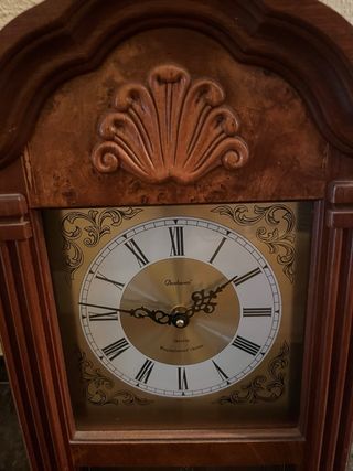 Reloj de Pared Madera y Cristal