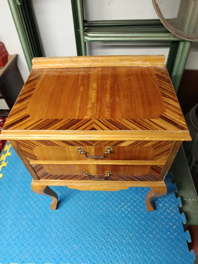 Mesitas vintage madera