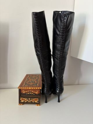Stivali vera pelle tacco alto 35 super sexy vintvi