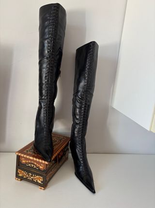 Stivali vera pelle tacco alto 35 super sexy vintvi