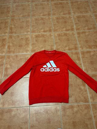 Sudadera Adidas Roja Hombre