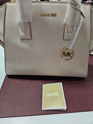 Bolso tote Michael Kors Beige y Dorado