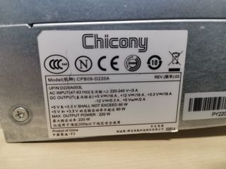 Alimentatore Chicony 220W per P.BELL Imedia S2110