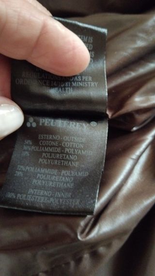 Giubbotto Peuterey uomo cotone e nylon grigio
