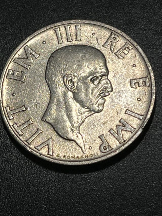 2 Lire Italia 1936 Aquila Romana