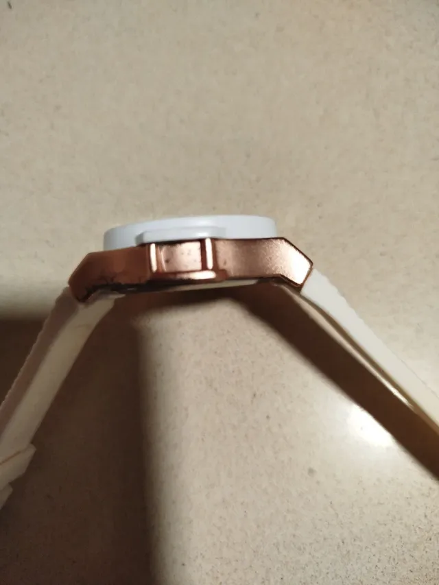 Calgary Lady's/Boys/ Branco/Dourado Relógio