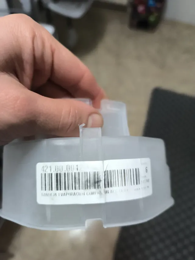 Bandeja Evaporación Compresor