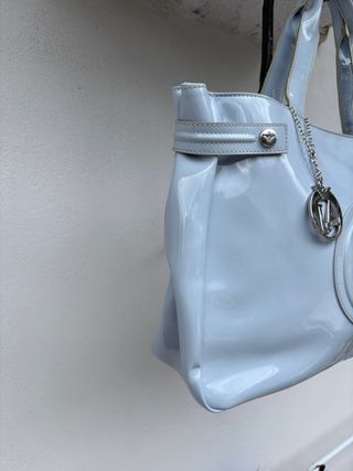 Borsa Armani Jeans Azzurra Vernice