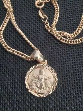 Cadena Oro Laminado 18k con Dije Santo Niño. Prime