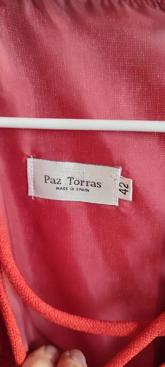 Vestido Paz Torras Rojo Talla 42