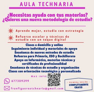 Clases particulares para Primaria, ESO y Bachiller