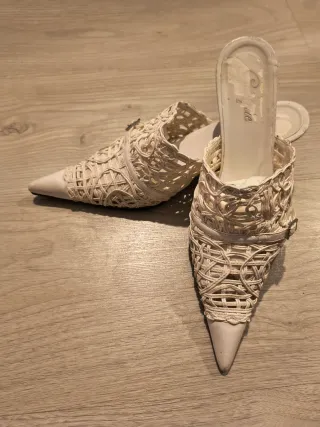 Zapatos de vestir de verano blancos