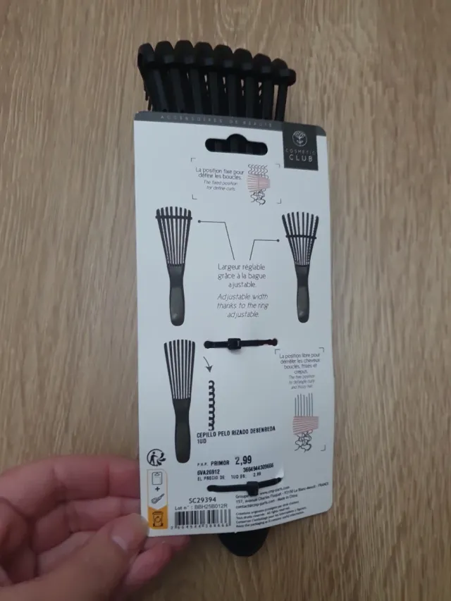 Cepillo Desenredante Pelo Rizado